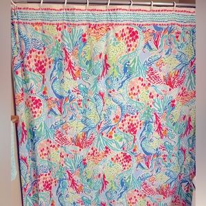 COPY - Lilly Pulitzer mermaids cove shower curtain
